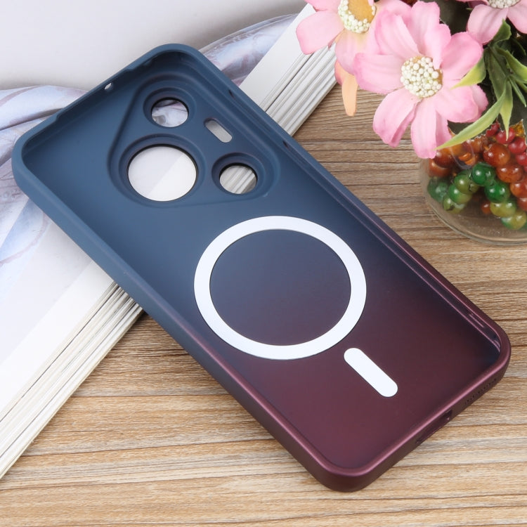 For Huawei Pura 70 Liquid TPU Silicone Gradient MagSafe Phone Case