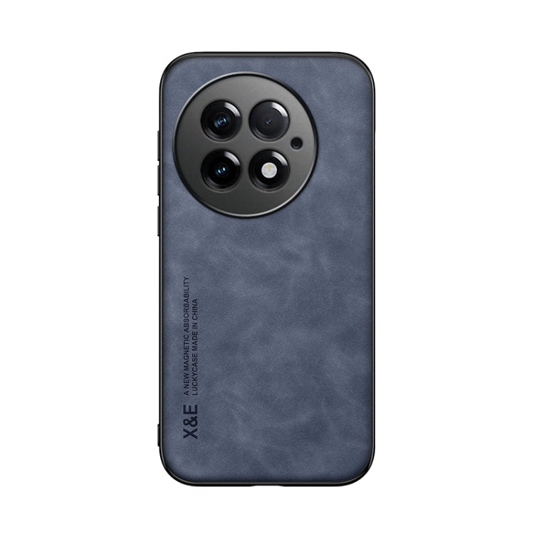 For OnePlus 13 Skin Feel Magnetic Leather Back Phone Case