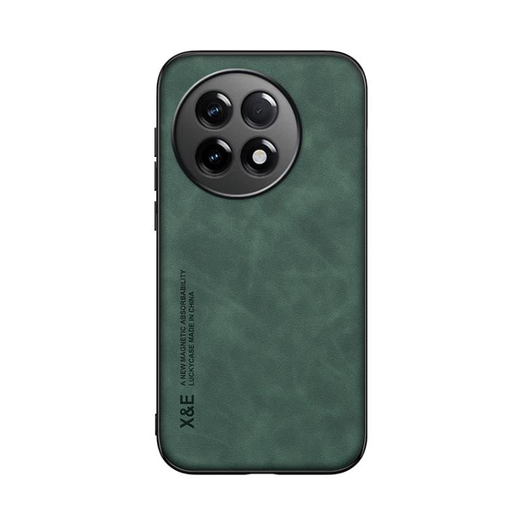 For OnePlus Ace 5 Skin Feel Magnetic Leather Back Phone Case