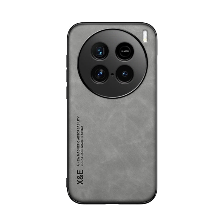 For vivo X100 Ultra Skin Feel Magnetic Leather Back Phone Case