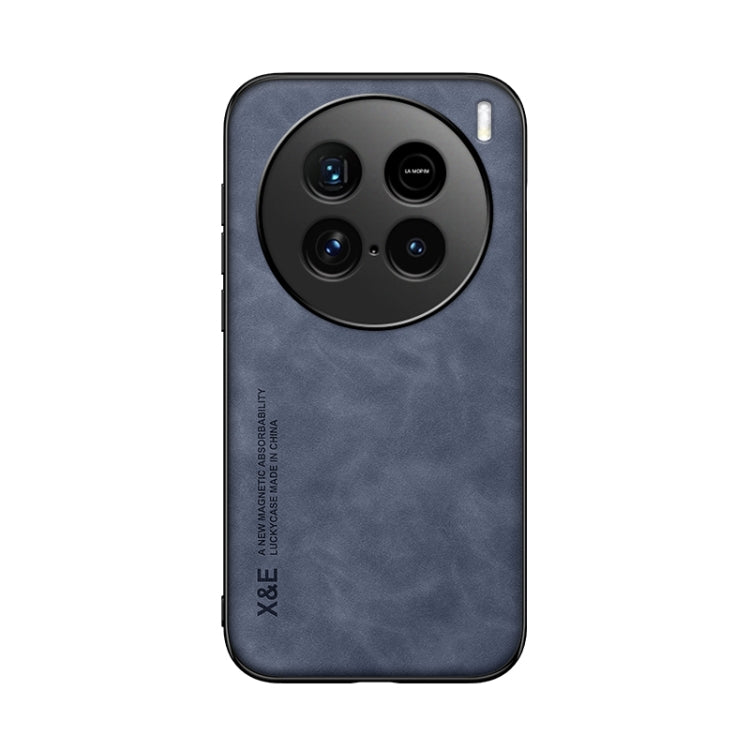 For vivo X100 Ultra Skin Feel Magnetic Leather Back Phone Case