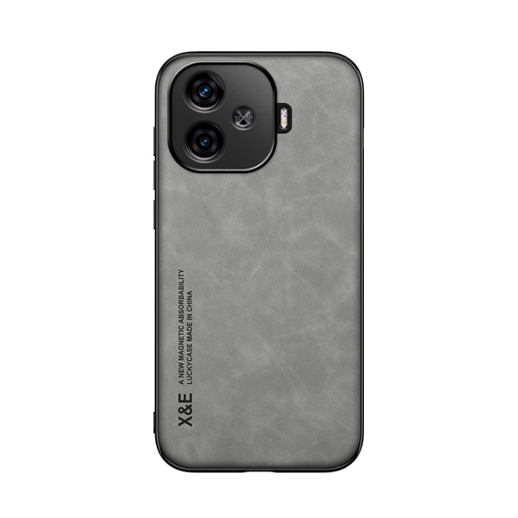 For vivo iQOO Z9 Skin Feel Magnetic Leather Back Phone Case