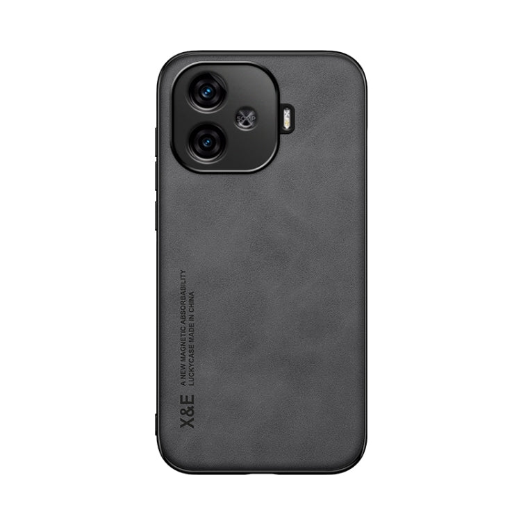 For vivo iQOO Z9 Skin Feel Magnetic Leather Back Phone Case
