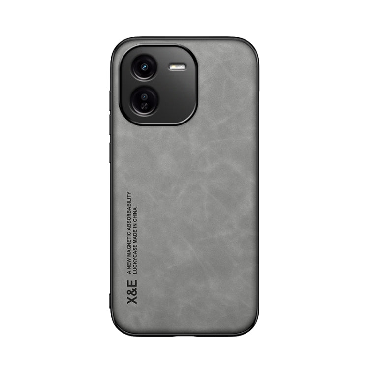 For vivo iQOO Z9x Skin Feel Magnetic Leather Back Phone Case