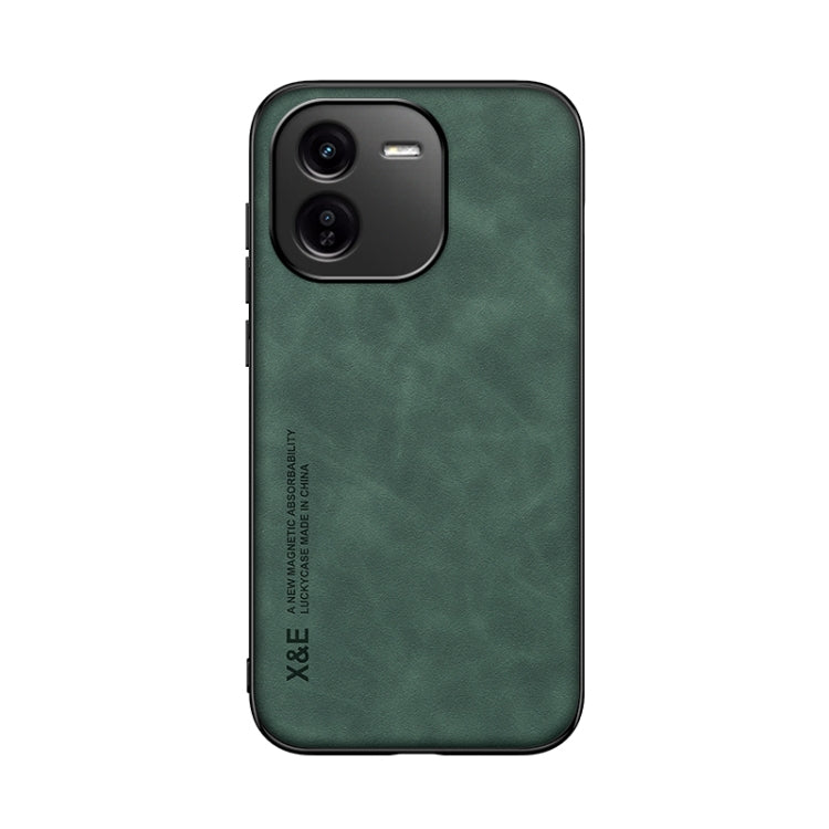 For vivo iQOO Z9x Skin Feel Magnetic Leather Back Phone Case