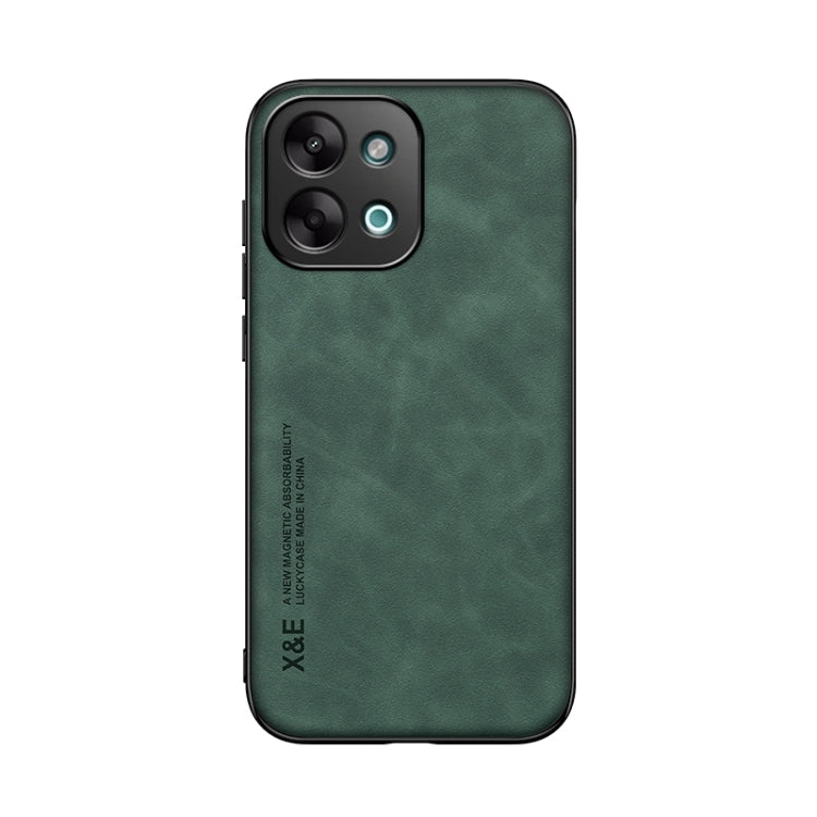 For vivo Y28 4G Skin Feel Magnetic Leather Back Phone Case
