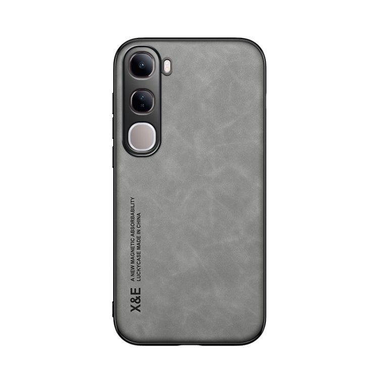 For vivo V40 Lite Skin Feel Magnetic Leather Back Phone Case