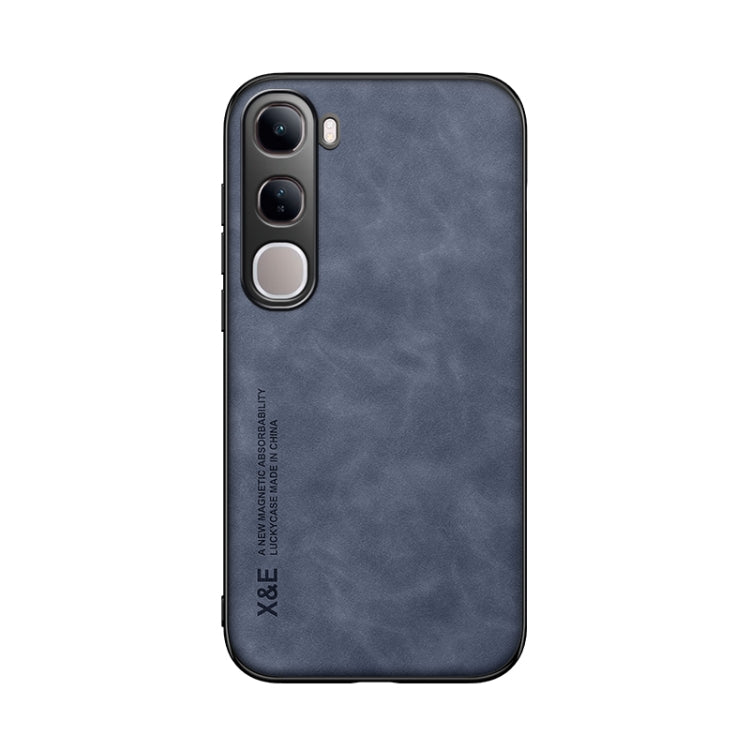 For vivo V40 Lite Skin Feel Magnetic Leather Back Phone Case