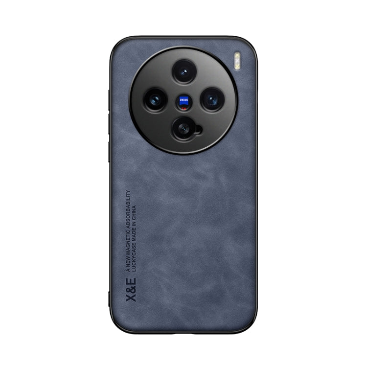 For vivo X200 Pro mini Skin Feel Magnetic Leather Back Phone Case