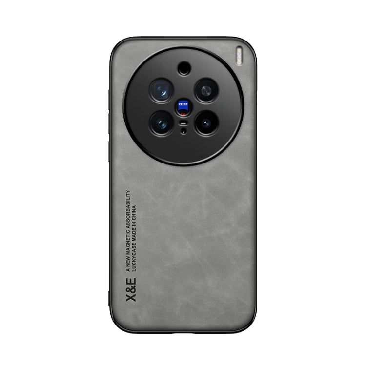 For vivo X200 Pro Skin Feel Magnetic Leather Back Phone Case