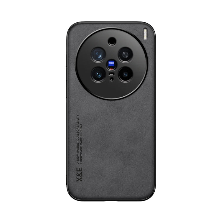 For vivo X200 Pro Skin Feel Magnetic Leather Back Phone Case