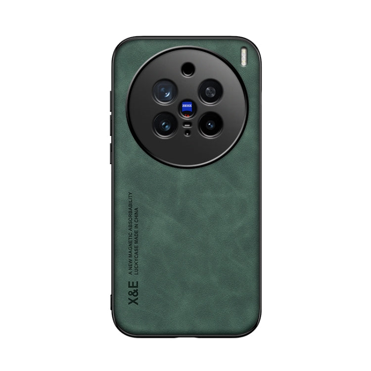 For vivo X200 Pro Skin Feel Magnetic Leather Back Phone Case