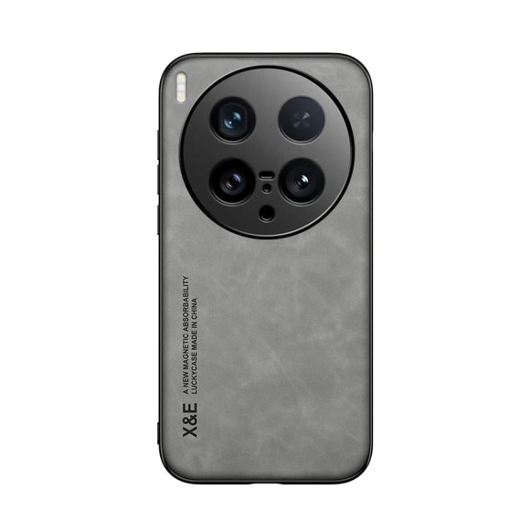 For vivo X200 Ultra Skin Feel Magnetic Leather Back Phone Case