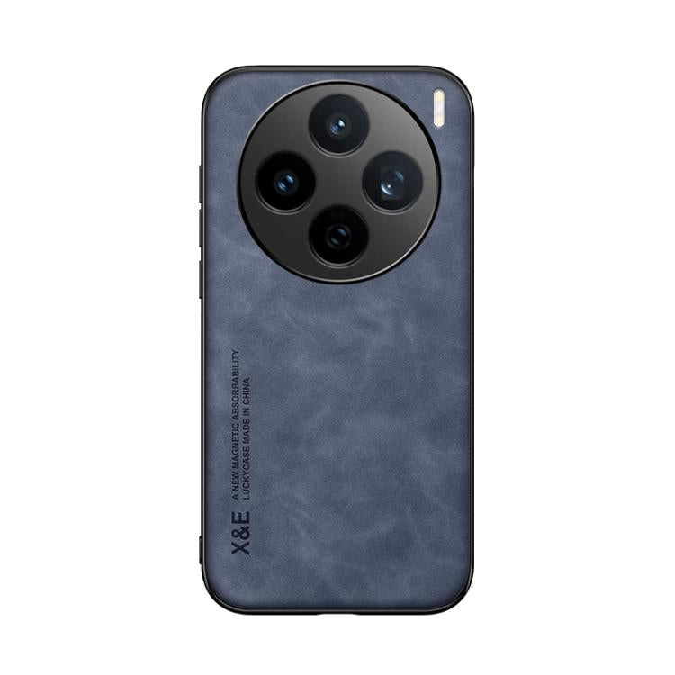 For vivo X200s Skin Feel Magnetic Leather Back Phone Case