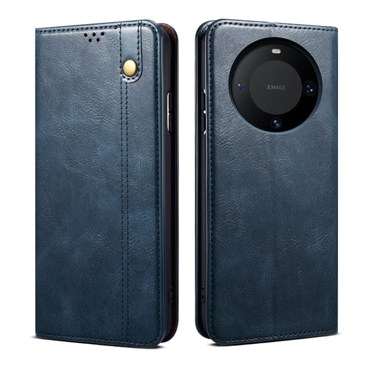 For Huawei Mate 60 Oil Wax Crazy Horse Texture Leather Phone Case