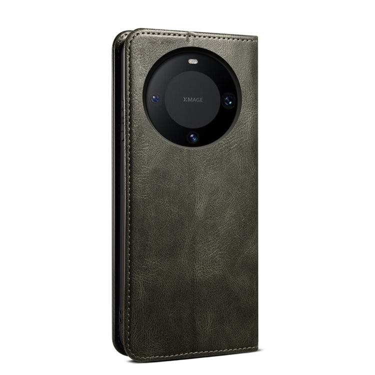 For Huawei Mate 60 Oil Wax Crazy Horse Texture Leather Phone Case