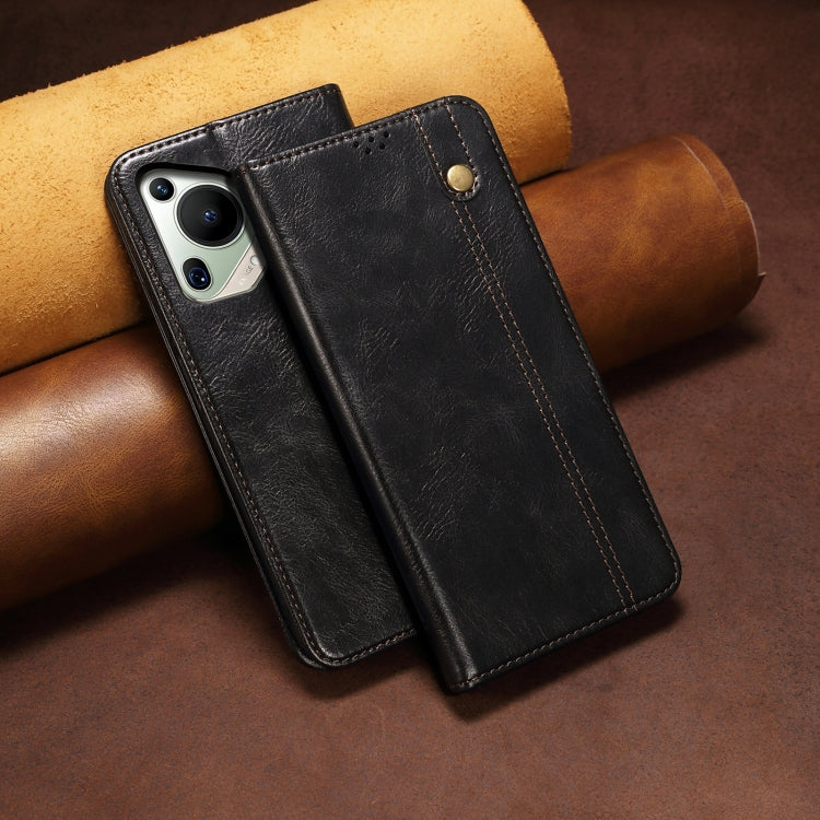 For Huawei Pura 70 Ultra Oil Wax Crazy Horse Texture Leather Phone Case