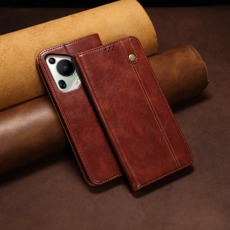For Huawei Pura 70 Ultra Oil Wax Crazy Horse Texture Leather Phone Case