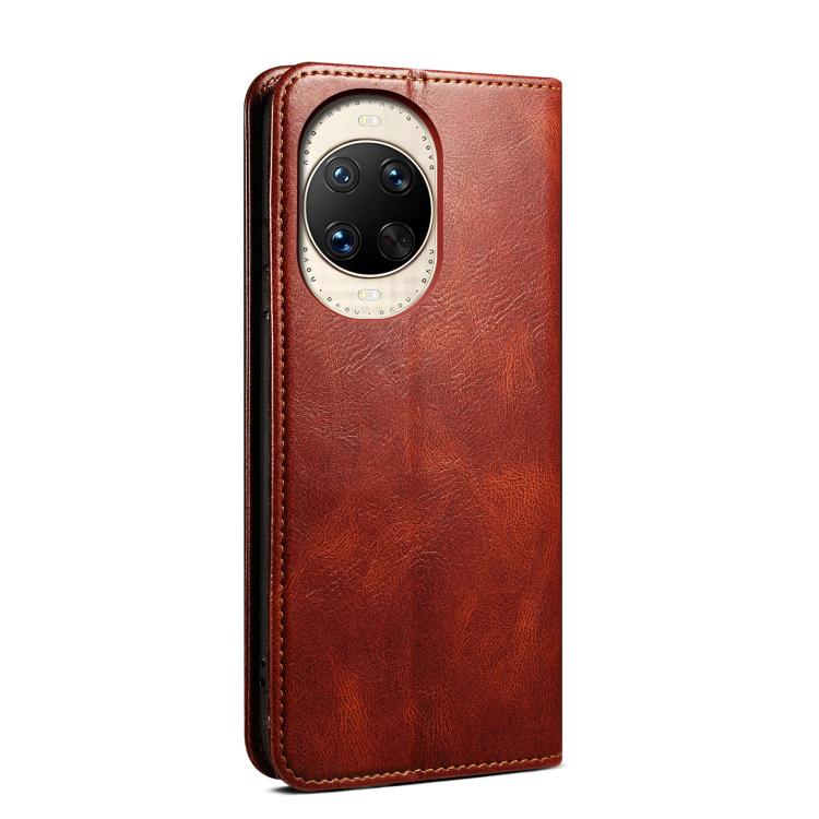 For Huawei nova 14 Oil Wax Crazy Horse Texture Leather Phone Case