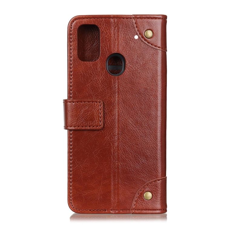 For Xiaomi Redmi 9C Copper Buckle Nappa Texture Horizontal Flip Leather Case with Holder & Card Slots & Wallet