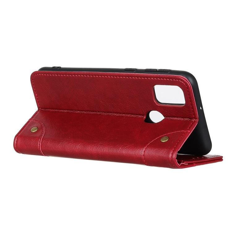 For Xiaomi Redmi 9C Copper Buckle Nappa Texture Horizontal Flip Leather Case with Holder & Card Slots & Wallet