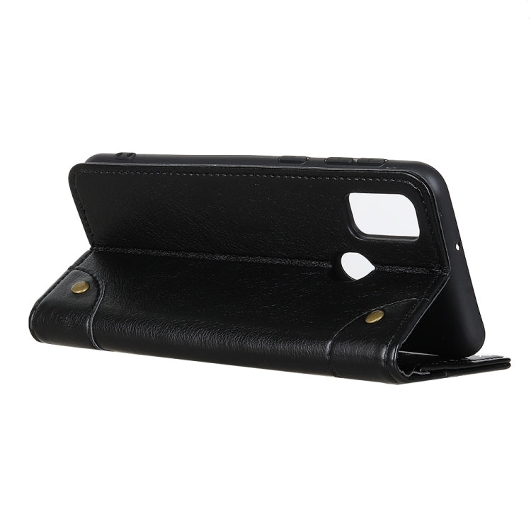 For Xiaomi Redmi 9C Copper Buckle Nappa Texture Horizontal Flip Leather Case with Holder & Card Slots & Wallet