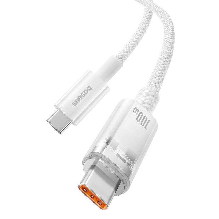 Baseus Explorer Series 100W USB-C / Type-C to USB-C / Type-C Smart Temperature Control Fast Charging Data Cable, Length: