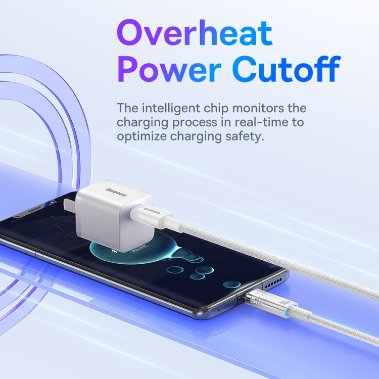 Baseus Explorer Series 100W USB-C / Type-C to USB-C / Type-C Smart Temperature Control Fast Charging Data Cable, Length: