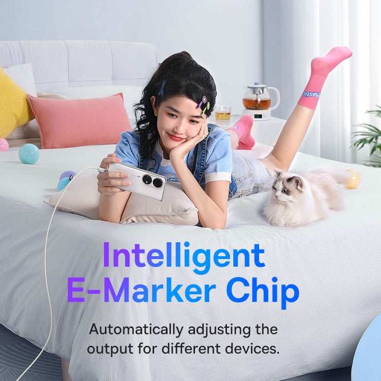 Baseus Explorer Series 100W USB-C / Type-C to USB-C / Type-C Smart Temperature Control Fast Charging Data Cable, Length: