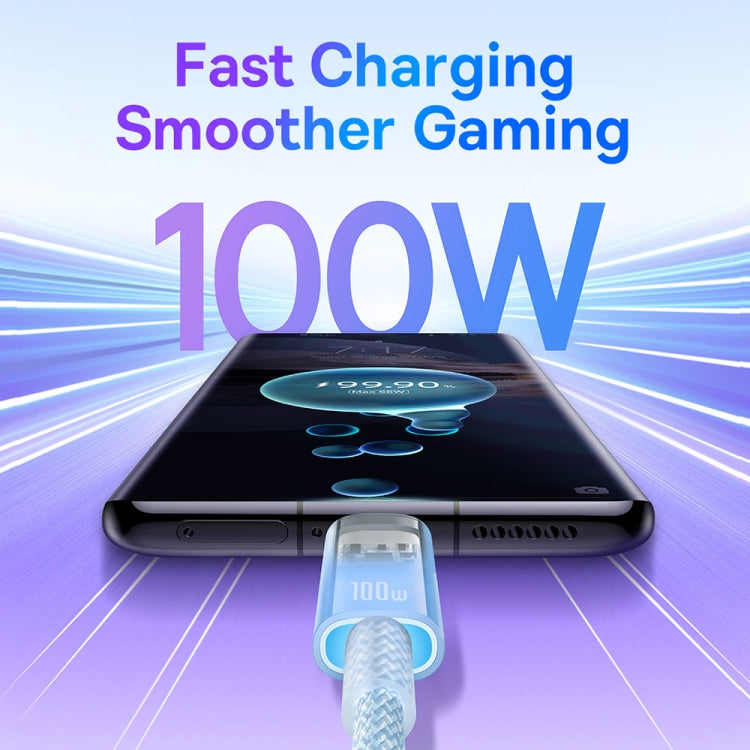 Baseus Explorer Series 100W USB-C / Type-C to USB-C / Type-C Smart Temperature Control Fast Charging Data Cable, Length: