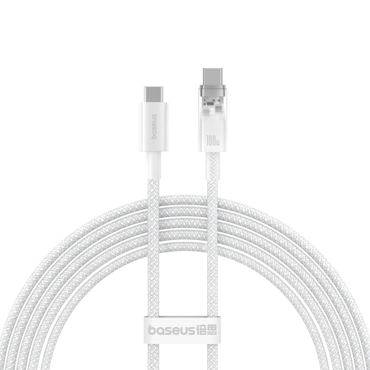 Baseus Explorer Series 100W USB-C / Type-C to USB-C / Type-C Smart Temperature Control Fast Charging Data Cable, Length: