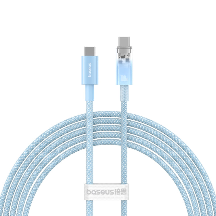 Baseus Explorer Series 100W USB-C / Type-C to USB-C / Type-C Smart Temperature Control Fast Charging Data Cable, Length: