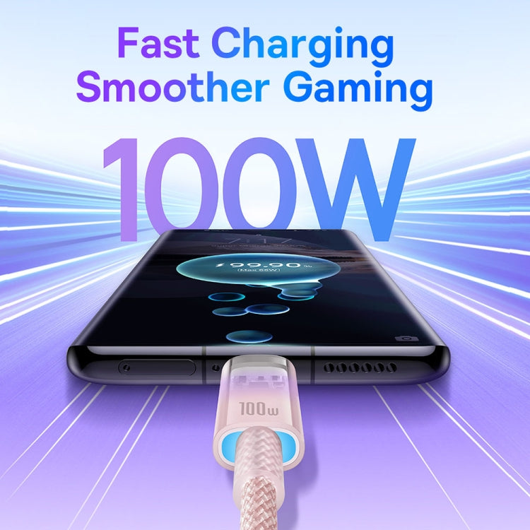 Baseus Explorer Series 100W USB-C / Type-C to USB-C / Type-C Smart Temperature Control Fast Charging Data Cable, Length: