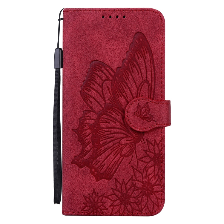 For iPhone 15 Pro Max Retro Skin Feel Butterflies Embossing Leather Phone Case