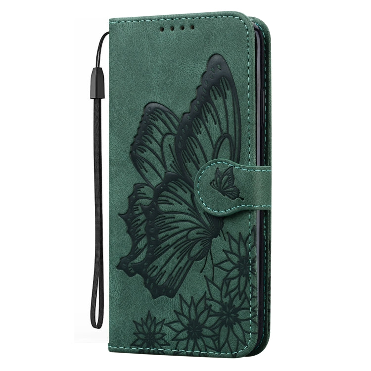 For iPhone 15 Pro Retro Skin Feel Butterflies Embossing Leather Phone Case