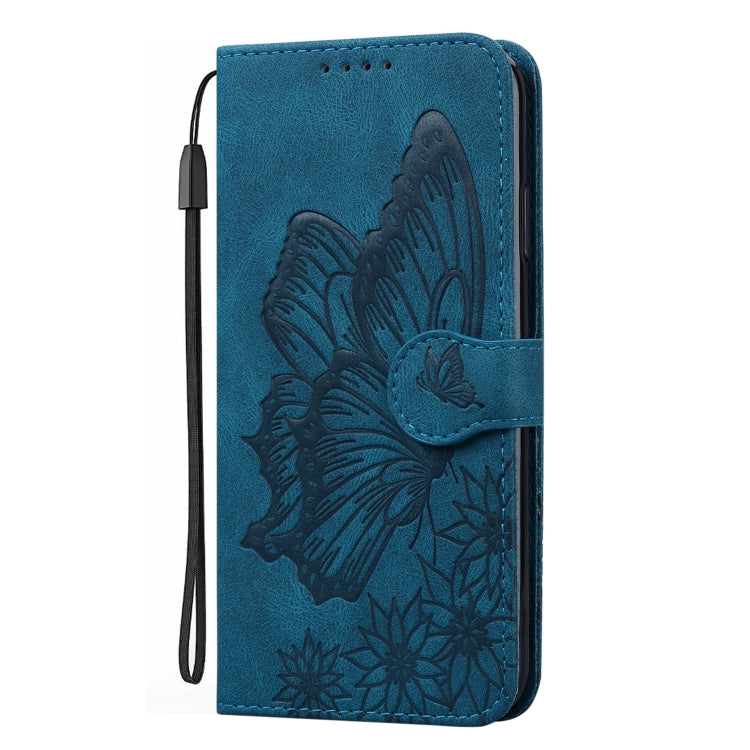 For iPhone 15 Plus Retro Skin Feel Butterflies Embossing Leather Phone Case