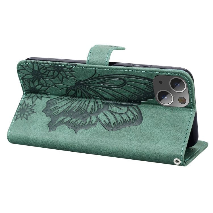 For iPhone 15 Plus Retro Skin Feel Butterflies Embossing Leather Phone Case