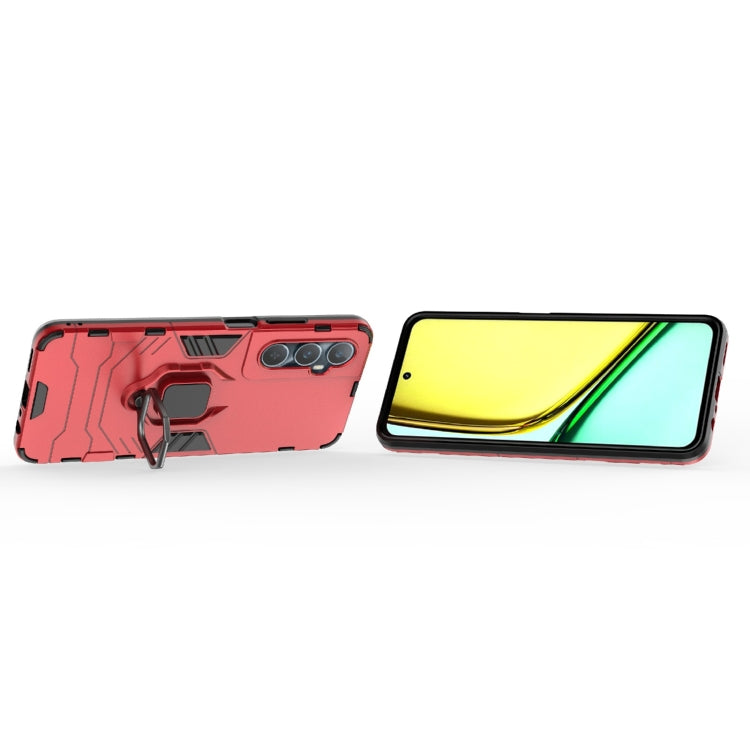 For Realme C65 4G Shockproof PC + TPU Holder Phone Case