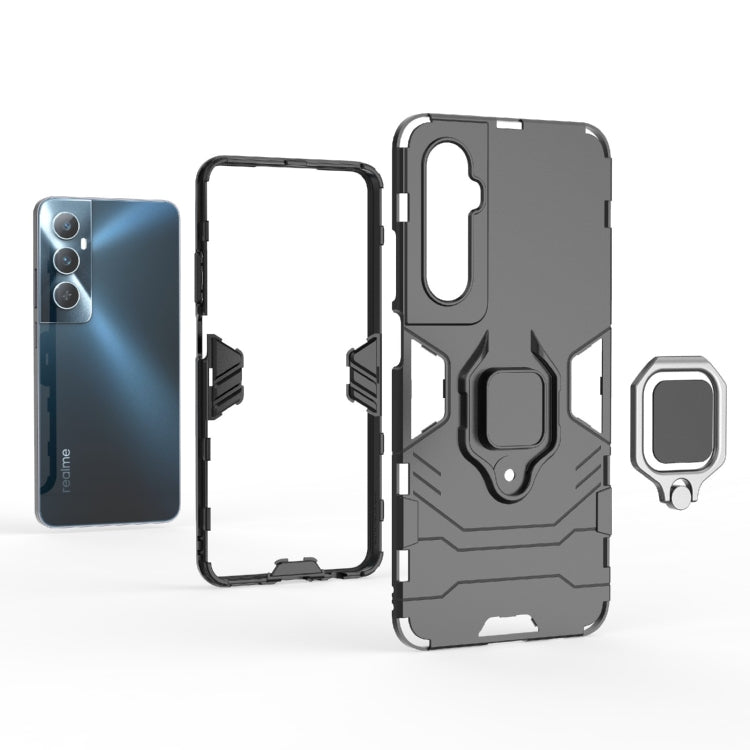 For Realme C65 4G Shockproof PC + TPU Holder Phone Case