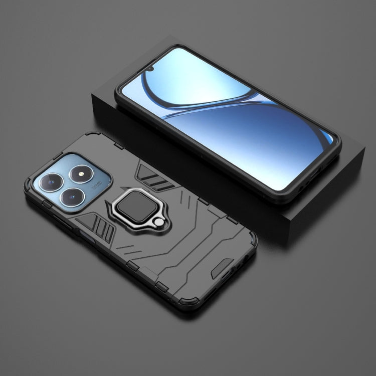 For Realme C63 Shockproof PC + TPU Holder Phone Case