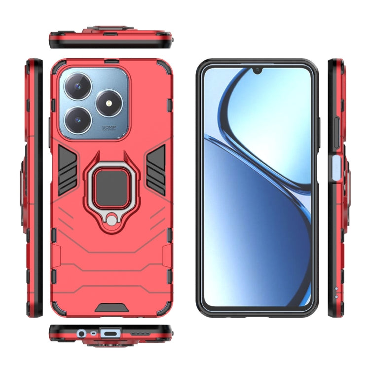 For Realme C63 Shockproof PC + TPU Holder Phone Case