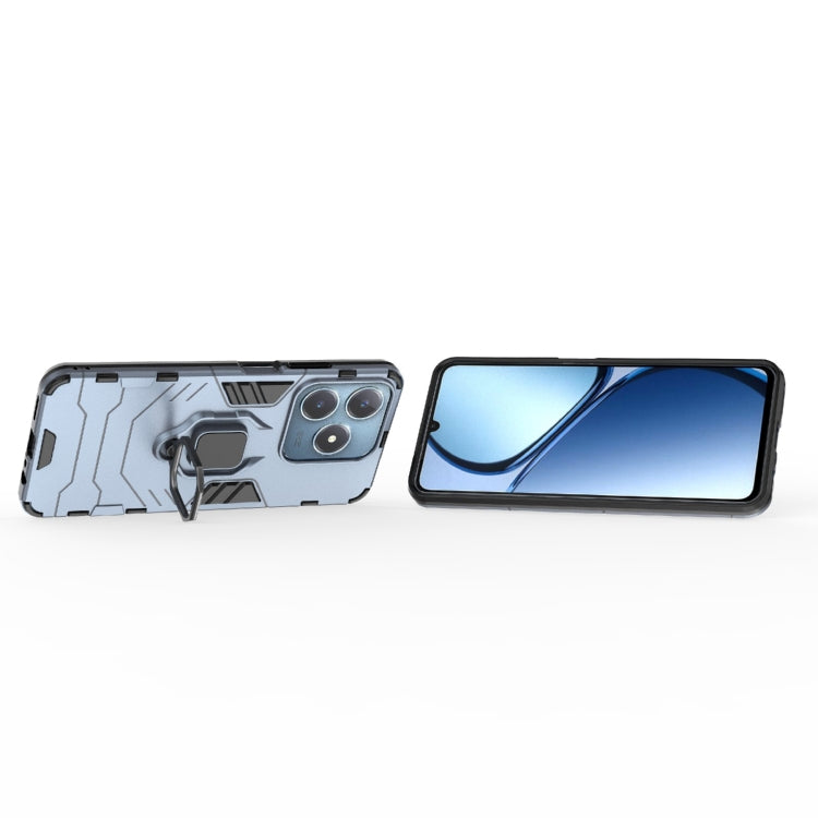 For Realme C63 Shockproof PC + TPU Holder Phone Case