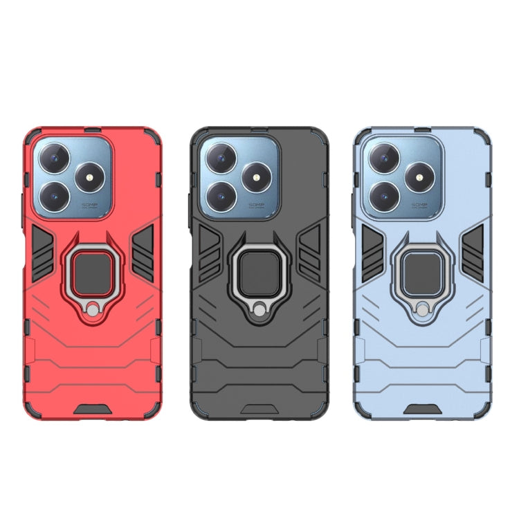 For Realme C63 Shockproof PC + TPU Holder Phone Case