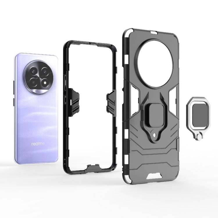 For Realme 13 Pro Shockproof PC + TPU Holder Phone Case