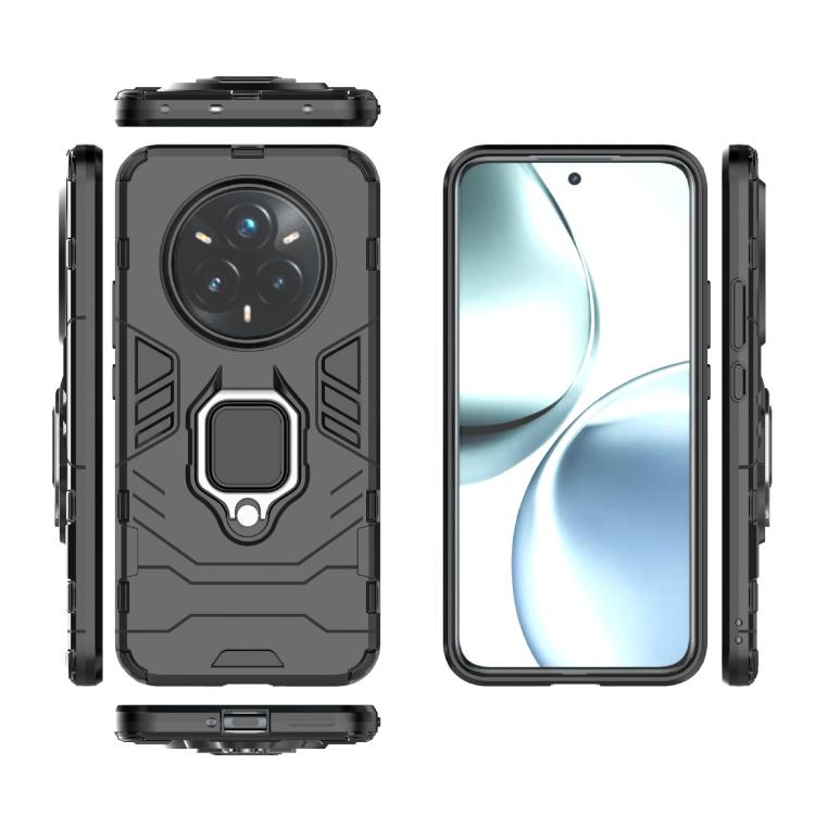 For Realme 14 Pro+ 5G Shockproof PC + TPU Holder Phone Case