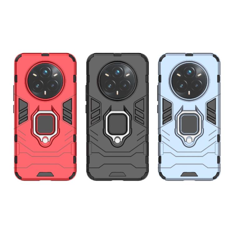 For Realme 14 Pro+ 5G Shockproof PC + TPU Holder Phone Case