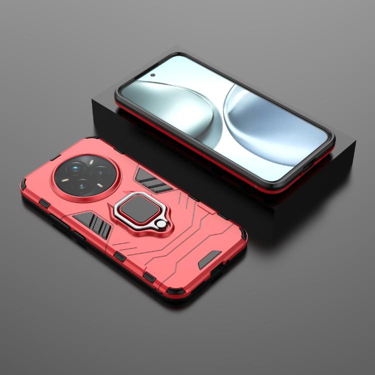 For Realme 14 Pro+ 5G Shockproof PC + TPU Holder Phone Case