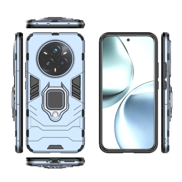 For Realme 14 Pro+ 5G Shockproof PC + TPU Holder Phone Case