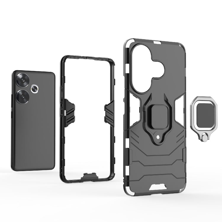 For Xiaomi Redmi Turbo 3 Shockproof PC + TPU Holder Phone Case