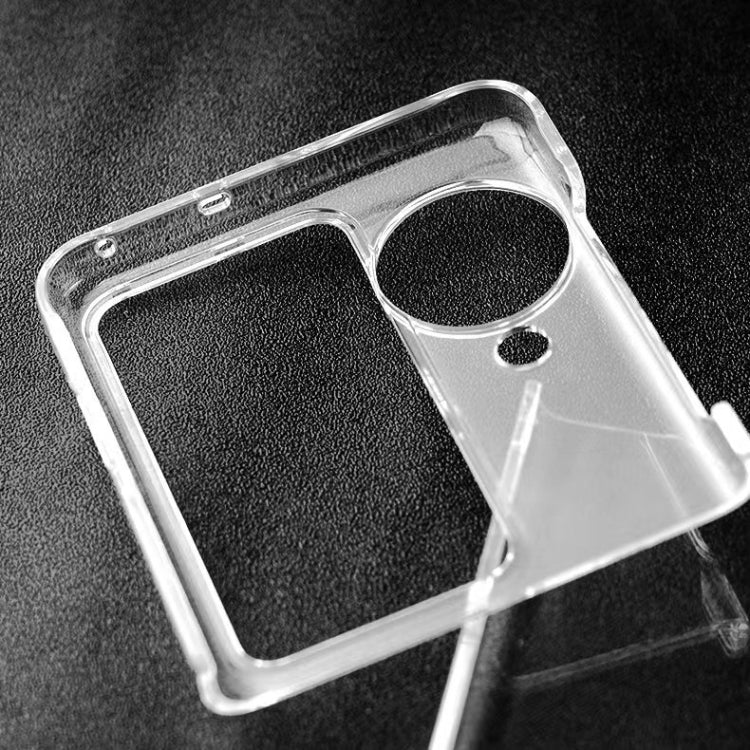 For OPPO Find N3 Flip PC Transparent Shockproof Protective Phone Case